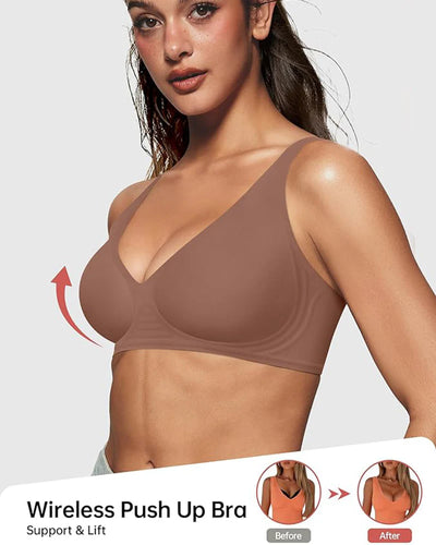 Seamless Wireless Push Up Bra